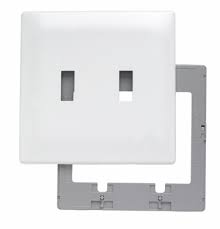 And the majority of them are in stock and can be shipped immediately. Two Gang Toggle Screwless Wall Plate With Plastic Sub Plate White