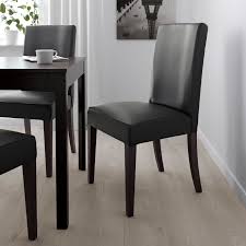 henriksdal chair, dark brown/glose