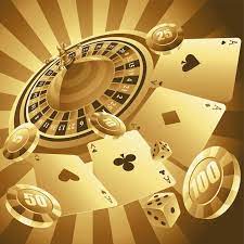 Golden casino background | Premium Vector