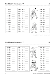 Klassenarbeiten mit musterlösung zum thema multiplizieren (mal), kleines einmaleins. Grundschule Unterrichtsmaterial Mathematik Zahlenraum Bis 20