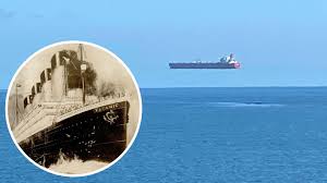 This is the last known photo taken before the titanic sank. Hovering Ship In Cornwall Illusion Behind Titanic Sinking Falmouth Packet