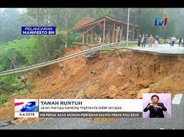 Senarai tanah runtuh di malaysia. Tanah Runtuh Jalan Menuju Genting Highlands Tidak Terjejas 06 April 2018 Youtube