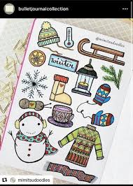 20 Winter Wonderland Inspired Bullet Journal Spreads Bullet Journal Doodles Journal Doodles Bullet Journal Inspiration
