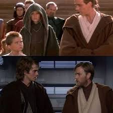 Anakin Skywalker Obi Wan Kenobi Before And After Star Wars Couples Star Wars Ii Star Wars Memes