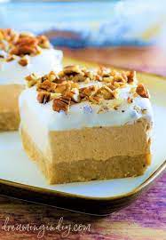 Pumpkin Spice Lush Easy No Bake Layered Dessert Recipe Recipe Thanksgiving Food Desserts Thanksgiving Desserts Winter Desserts