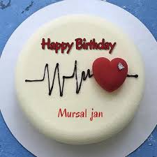 Heart Birthday Cakes For Men With Name Happy Birthday Doctor Special Heart Beat Cake With Name Cake Name Doctor Birthday Cake Doctor Cake
