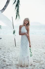 Halter Beach Boho Wedding Dress Jpg 550 824 Kleider Hochzeit Hochzeitskleid Strand Hippie Hochzeitskleid
