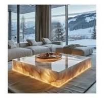Polishing Blue Onyx Without Drawer Coffee Table Euphotic ...