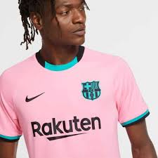 Neues trikot des fc barcelona wird quergestreift. Nike Fc Barcelona Stadium 3rd Trikot 2020 2021 Rosa Soccercity Fussballshop