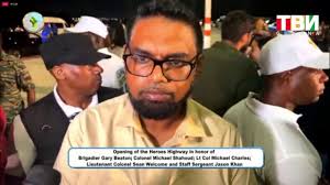 WATCH || Opening of the Heroes Highway in honor of GDF service men.