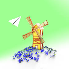 Low Poly Mill Infographie 3d Infographiste Animation 3d