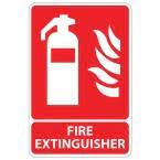 8 in x 5 5 in plastic fire extinguisher sign pse 0012 the home depot fire extinguisher extinguisher fire equipment