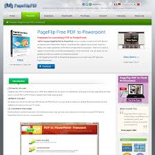 100 Freeware Pageflip Pdf To Powerpoint Let You Quickly Convert Much Pdf File Into An Easy To View Powerpoint Version It P Freeware Powerpoint Business Tools