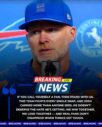 🚨 “If you're not truly with us, then please step aside.” Buffalo Bills  head coach Sean McDermott finally broke his silence, delivering a direct  message to fans