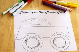 · join us as we walk you through how to design and print your own coloring pages. Monster Truck Coloring Pages School Time Snippets