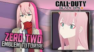 Download 10930 free call of duty icons in ios, windows, material, and other design styles. Black Ops 4 Zero Two Darling In The Franxx Anime Emblem Tutorial Youtube