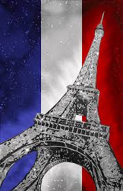 Eiffel tower paris france, paris, france. Eiffel Tower French Flag Painting By Greg Renkas