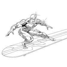 Baby rom and silver surfer in a comic yes please no caption provided surfer clipart silver surfer 3. Printable Coloring Pages Silver Surfer Superheroes Silver Surfer Surfer Artwork Super Hero Coloring Sheets