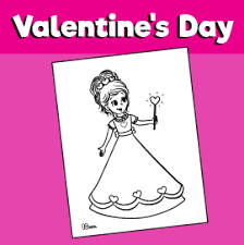 Valentine's day coloring pages you can download for free, from sweet pictures for preschoolers to intricate doodles for adults to color in. Princess Valentine S Day Coloring Page 10 Minutes Of Quality Time