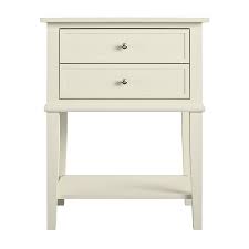 Dmitry 2 Drawer End Table In 2020 End Tables End Tables With Storage White Accent Table