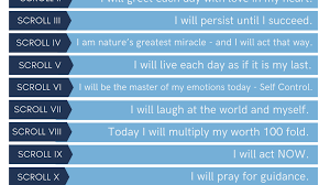 Og Mandino's 10 Scrolls