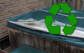 A large, usually wooden, container full of hot water in which more than one person can sit 2. Guide To Disposing Hot Tub Covers Breaking Down To Reuse Or Recycle