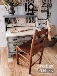 You can construct a beautiful writing desk in your office utilizing these diy secretary desk plans blueprints within 2 days. Vintage Secretary Desk With Updated Look Prodigal Pieces