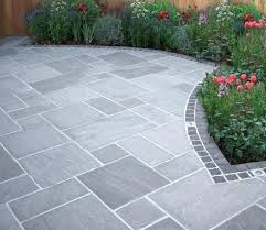 Basalt Ashlar In Stone Patios Google Search Garden Slabs Garden Paving Pavers Backyard