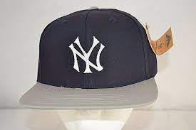 New York Yankees Blue Grey Baseball Cap Snapback Nwt