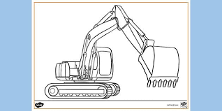These alphabet coloring sheets will help little ones identify uppercase and lowercase versions of each letter. Free Digger With Magnet And Scrap Metal Colouring Sheet Twinkl