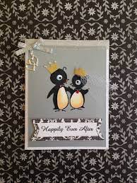 Pin By Irene Houle On Auntie Renes Craft Corner Penguin Wedding Wedding Cards Wedding Signs