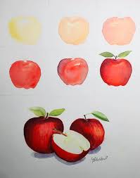 i painted an apple in photoshop 🍎 layer brackdown will be in the comments