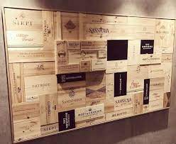 Weinkistenholz In 2021 Weinkiste Wein Wand Weinkisten