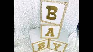 Baby Shower Block Letters By The Glamorous Penny Pincher Totally Dazzled