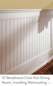 This listing comes with 80 pieces of 36x28 wainscot peel and stick panels which covers 560 sq feet. 57 Beadboard Chair Rail Dining Room Installing Wainscoting Chair Meme On Awwmemes Com Installing Wainscoting Beadboard Chair Rail Dining Room