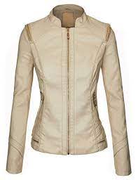 Robot Check Faux Leather Jacket Women Leather Jacket Leather Jackets Women