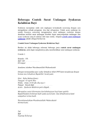 Ikatan mahasiswa jember di bogor (imjb). Beberapa Contoh Surat Undangan Syukuran Kelahiran Bayi