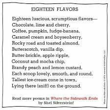 Pin By Glyph Girls On Ice Cream Shel Silverstein Poems Silverstein Poems Shel Silverstein
