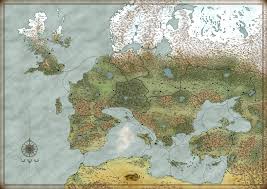 Robinson projection with us state boundaries. Alternative Europe Map Fantasy Map Shop