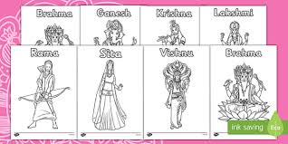 Coloring christian coloring pages for adults is one of my favorite ways to renew my mind to the truths in god's word. Hindu Gods Colouring Sheets Teacher Made