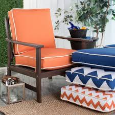 Exterior Interesting Hinged Deep Seating Chair Cushion Spun Polyester Fabric Designed For Outdoor Cushions Patio Furniture Patio Cushions Patio Chair Cushions