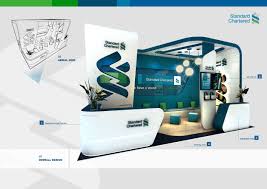 Standard Chartered Bank Wcec 2011 Exibition Design Bank Design Exhibition Stand Design