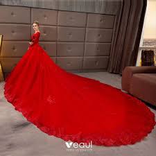 Get inspired with these stunning long sleeved wedding dresses for every bride! Wedding Red Wedding Long Dress Fashion Dresses