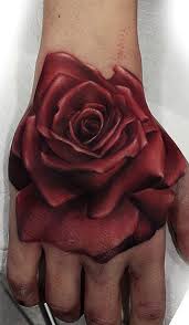 Realistic Rose Hand Tattoo C Tattoo Studio Roza Sake Tattoo Crew Hand Tattoos Sleeve Tattoos Rose Hand Tattoo
