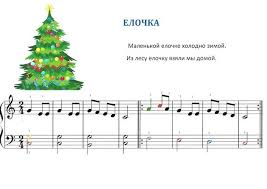 маленькой елочке холодно зимой из лесу елочку взяли мы домой Noty Dlya Malyshej Noty Vospitanie Detej Fortepiano Noty