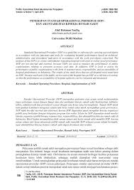 We did not find results for: Pdf Penerapan Standar Operasional Prosedur Sop Dan Akuntabilitas Kinerja Rumah Sakit