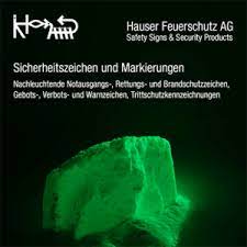Hauser feuerschutz ag stellt sein neues, praxiserprobtes sortiment mit antirutschprodukten vor. Hauser Feuerschutz Ag Langnachleuchtende Schilder