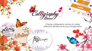 Calligraphy Name Art Beziehen Microsoft Store De De Select the different backgrounds & set the name on it as the.