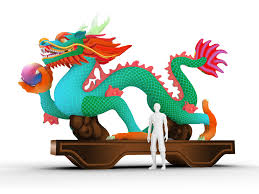 Inflatable Replica Dragon to celebrate the Year of the Dragon.