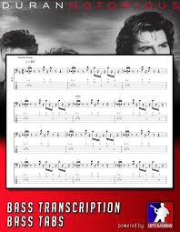 It spawned the top ten singles some like it. Duran Duran Notorious Bass Transcription With Tab Lefty Bassman